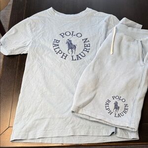 Boys Sz 8 Polo Ralph Lauren T-Shirt and Shorts Set